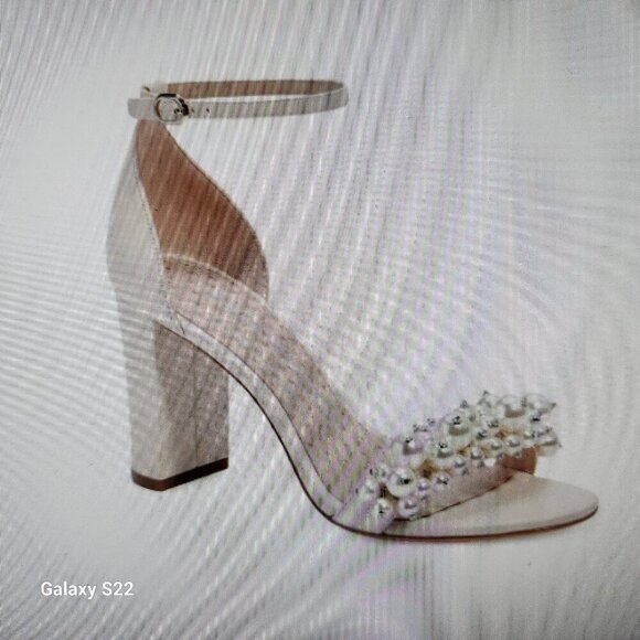 NIB Kate Spade Rosa Pearl Leather Heels. Size 9 - Picture 5 of 15